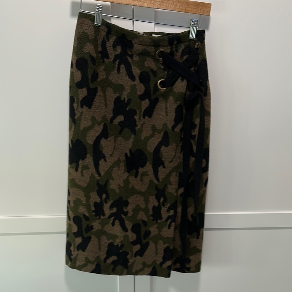 Camouflage Wrap Skirt